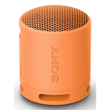 Sony SRS-XB100 - bezvadu Bluetooth portatīvais skaļrunis, izturīgs IP67 ūdensnecaurlaidīgs un putekļu necaurlaidīgs, 16 stundu akumulators, ekoloģisks, āra un ceļojumu, oranžā krāsā