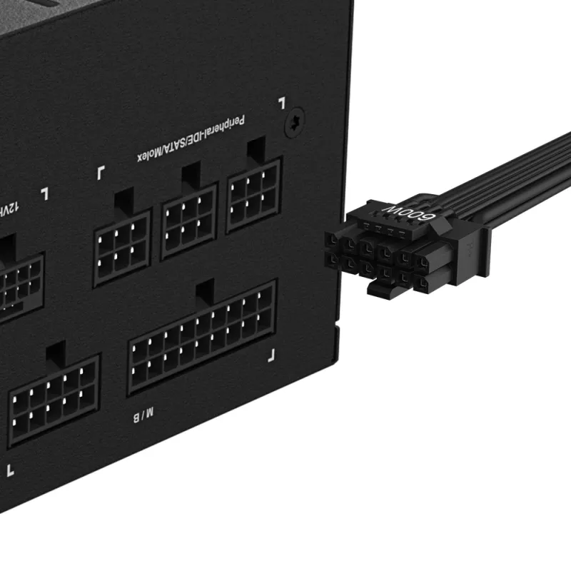 GIGABYTE UD850GM PG5 V2 Strāvas Padeves Bloks - PCIe Gen 5.1, 80 PLUS Gold, Pilnībā Modulārs Dizains, 120 mm Ventilators, ATX 3.1 Saderīgs, ES Kontaktdakša