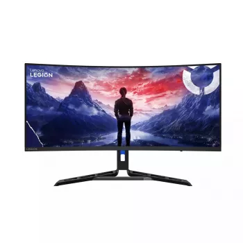 Monitors Lenovo Legion R34w-30 34 collu izliekts WQHD (3440×1440), VA panelis, 5 ms, 180 Hz, HDR10, FreeSync Premium, VESA