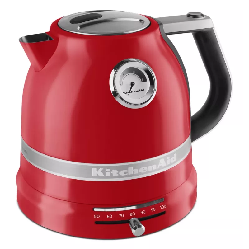 Elektriskā tējkanna KITCHENAID 1,5 L 2400 W, nerūsējošais tērauds/alumīnijs, 7 temperatūras iestatījumi, Imperial Red
