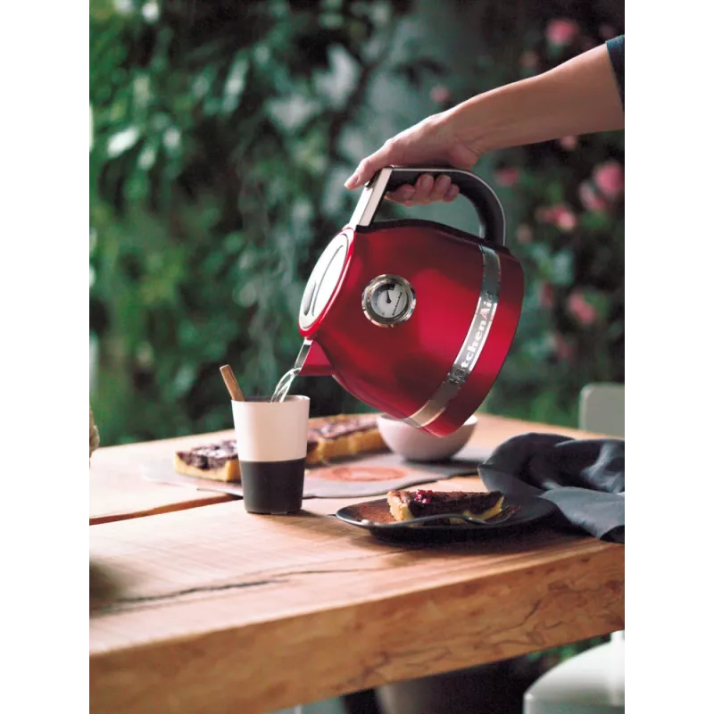 Elektriskā tējkanna KITCHENAID 1,5 L 2400 W, nerūsējošais tērauds/alumīnijs, 7 temperatūras iestatījumi, Imperial Red