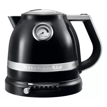 Elektriskā tējkanna KITCHENAID 1,5 L 2400 W Melna, 7 temperatūras iestatījumi, nerūsējošais tērauds/alumīnijs