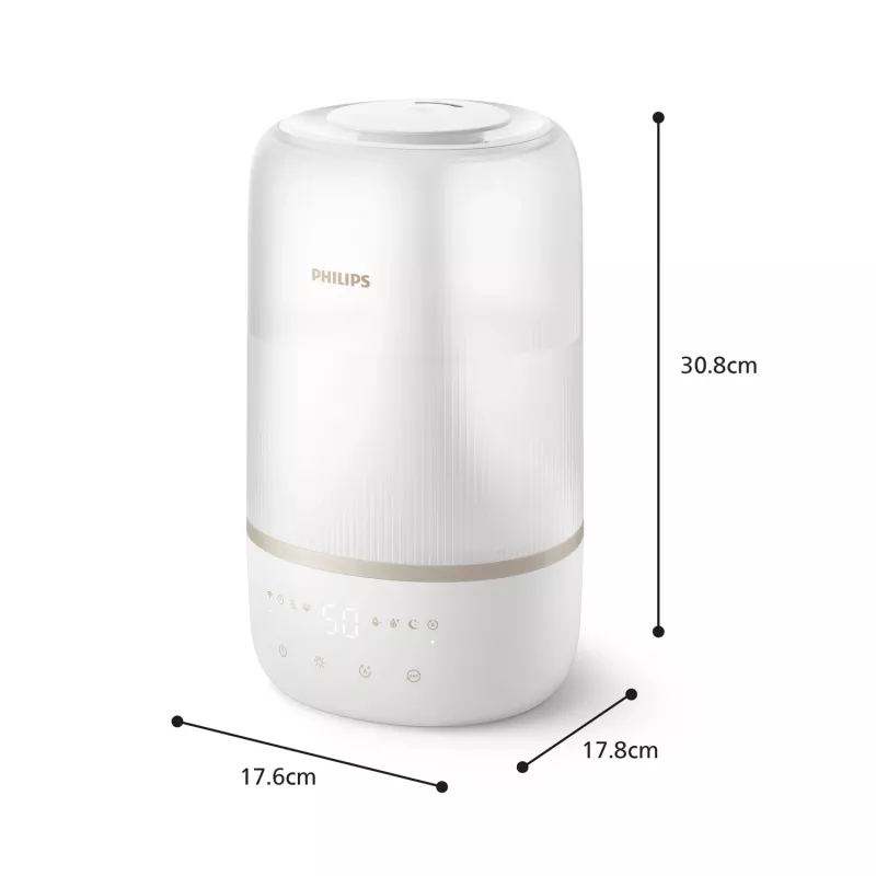 Philips 1000 series HU1510/04 mitrinātājs Ultraskaņas 3 L Balts 19 W