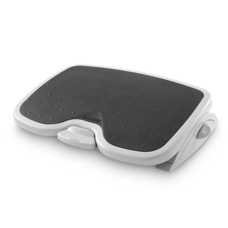 Kāju balsts Kensington SoleMate Plus regulējams slīpums 0–20°, augstums 8,89–12,7 cm, platforma 45×35 cm, melns/pelēks