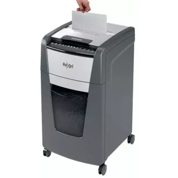 Rexel Optimum Auto+ 300M papīra smalcinātājs Mikrogriešana 55 dB 23 cm Melns, Pelēks