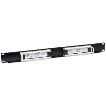 Intellinet Patch Panel, Cat6, UTP, 16 pieslēgvietas, 1U, melns