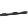 Intellinet Patch Panel, Cat6, UTP, 16 pieslēgvietas, 1U, melns