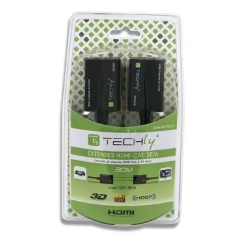 Techly HDMI pastiprinātājs Cat 5e / 6 Kompakts 30m IDATA EXT-E30D