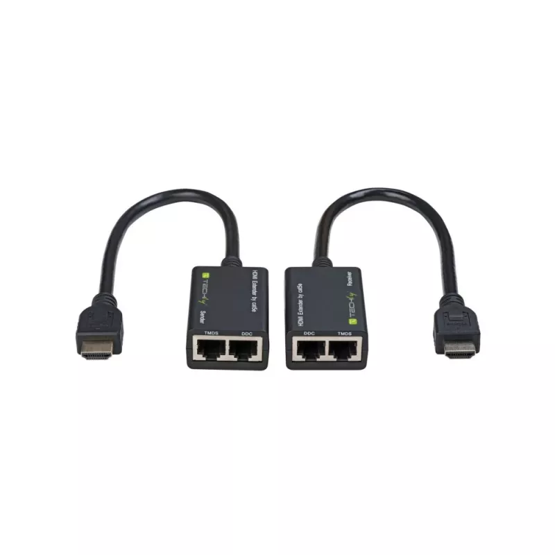 Techly HDMI pastiprinātājs Cat 5e / 6 Kompakts 30m IDATA EXT-E30D