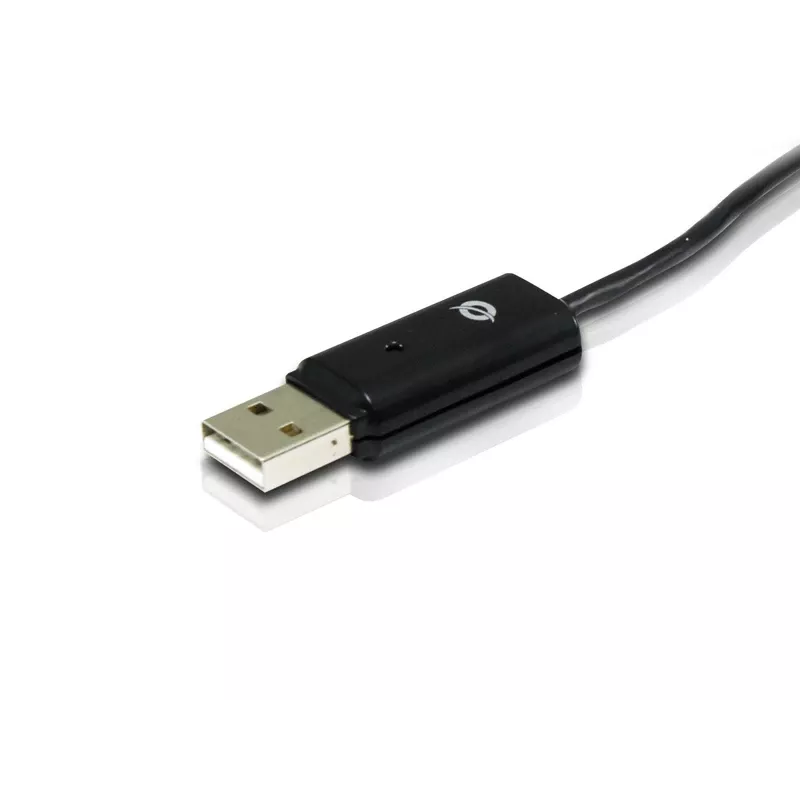 Conceptronic Optiskā diskdziņa koplietošanas kabelis USB, 1,8 m, melns, USB A, USB A, vīr./vīr., 20 g