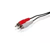 Conceptronic RCA audio kabelis, RCA, vīrišķais, RCA, vīrišķais, 5 m, melns