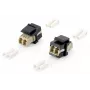 Equip optiskās šķiedras keystone adapteris, LC Duplex, LC/LC, bēšs, melns, 17,8 mm, 29 mm, 16,1 mm, 6,5 g