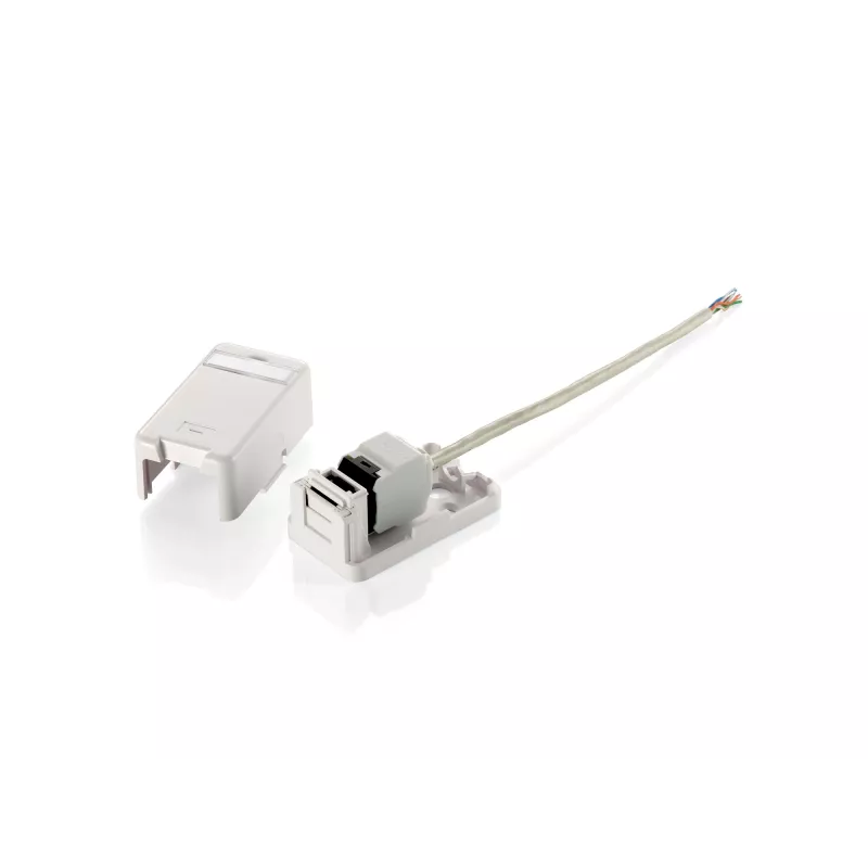 1 porta Keystone ligzdas virsmas montāžas kārba Equip 125121