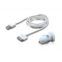 Conceptronic Car Tablet lādētājs 2A, Apple, auto, cigarešu pievads, 5 V, balts