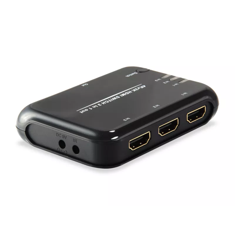Equip HDMI 1.4 Slēdzis 3x1, HDMI, Plastmasa, Melns, IR, 7.1 kanāli, DTS-HD, Dolby TrueHD