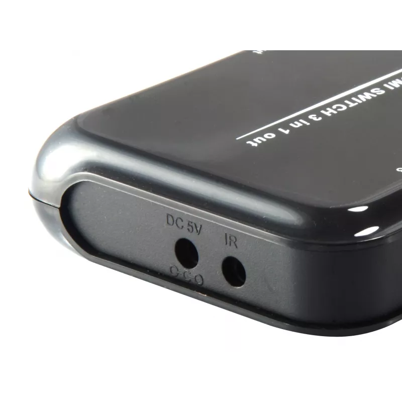 Equip HDMI 1.4 Slēdzis 3x1, HDMI, Plastmasa, Melns, IR, 7.1 kanāli, DTS-HD, Dolby TrueHD