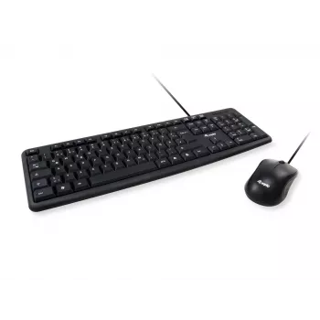 Equip 245200 tastatūra Pele iekļauta Birojam USB QWERTZ Vācu Melna