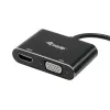 Equip USB 3.0 uz HDMI/VGA (HD15) adapteris, 3.2 Gen 1 (3.1 Gen 1), USB A tipa, HDMI izeja, 1920 x 1080 pikseļi