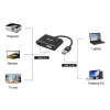 Equip USB 3.0 uz HDMI/VGA (HD15) adapteris, 3.2 Gen 1 (3.1 Gen 1), USB A tipa, HDMI izeja, 1920 x 1080 pikseļi