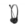 Austiņas Equip Chat Headset vadu austiņas ar galvas loku zvaniem/mūzikai melns
