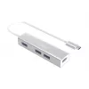 Equip USB-C uz 4 portu USB 3.0 centrmezgls, USB 3.2 Gen 1 (3.1 Gen 1) Type-C, USB 3.2 Gen 1 (3.1 Gen 1) Type-A, 5000 Mbit/s, sudraba, alumīnijs, Windows 10, Windows 7, Windows 8
