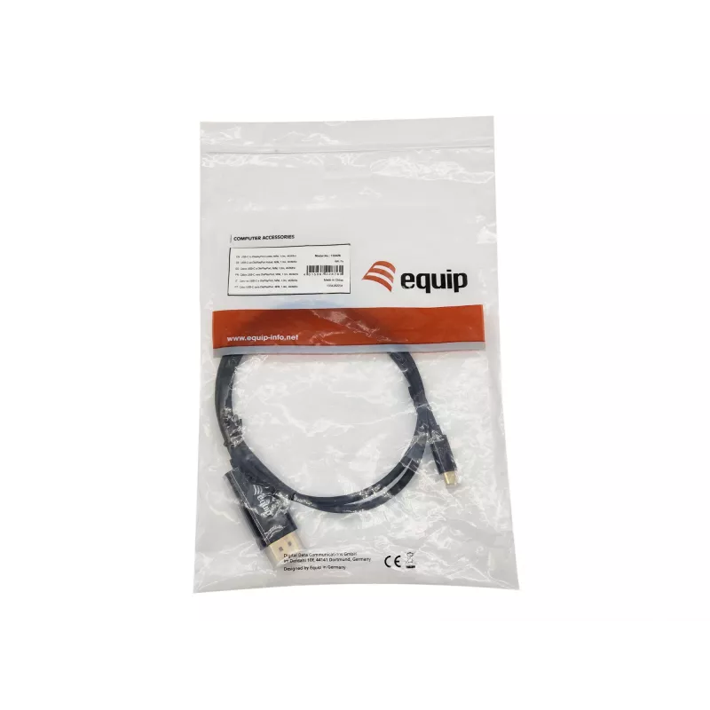 Equip USB-C uz DisplayPort kabelis, vīr./vīr., 1,0 m, 4K/60 Hz