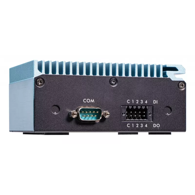 Shuttle Edge PC SPCEL02, Intel Celeron J6412, 1x HDMI, 2x 2.5G LAN, 1x COM, DIO (4x ieeja, 4x izeja), 3x USB, 2x M.2, 12-24V, 24/7 nepārtraukta darbība, bez ventilatora, ietver VESA un DIN-slīdes stiprinājumu