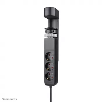 Neomounts DS22-840BL6 galda kontaktligzda ar skavu un USB-C un USB-A pieslēgvietām – ātrā uzlāde