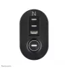 Neomounts DS22-840BL6 galda kontaktligzda ar skavu un USB-C un USB-A pieslēgvietām – ātrā uzlāde