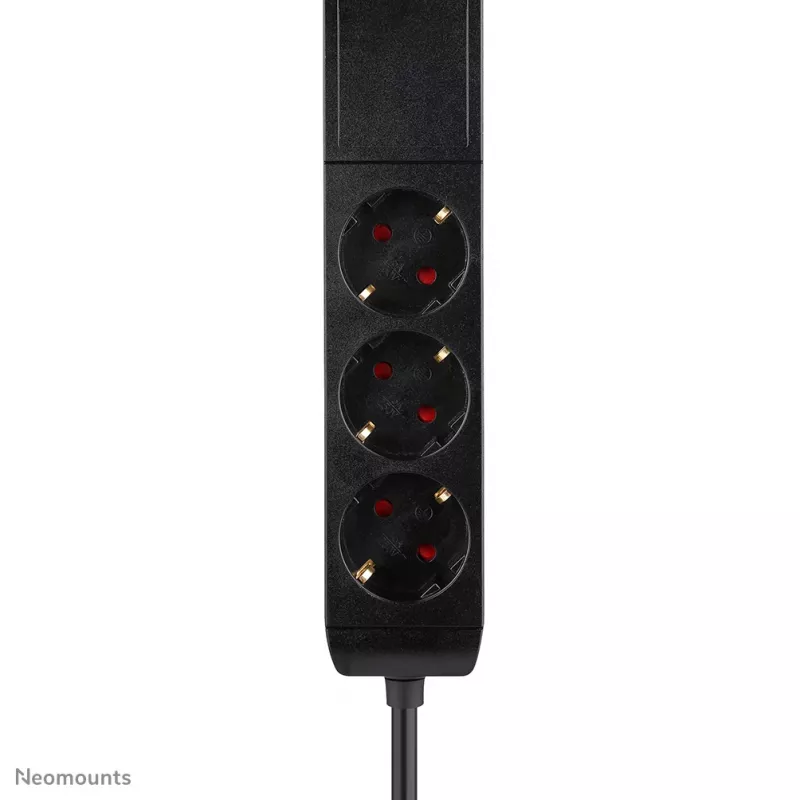 Neomounts DS22-840BL6 galda kontaktligzda ar skavu un USB-C un USB-A pieslēgvietām – ātrā uzlāde