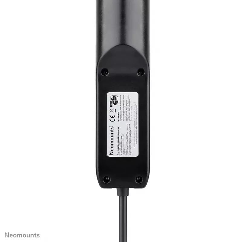Neomounts DS22-840BL6 galda kontaktligzda ar skavu un USB-C un USB-A pieslēgvietām – ātrā uzlāde