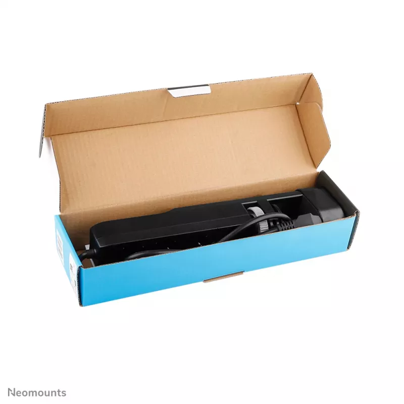 Neomounts DS22-840BL6 galda kontaktligzda ar skavu un USB-C un USB-A pieslēgvietām – ātrā uzlāde
