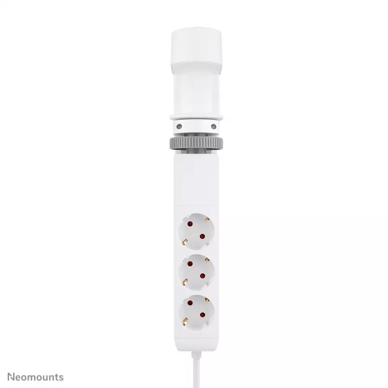 Neomounts DS22-840WH6 galda kontaktligzda ar skavu un USB-C un USB-A pieslēgvietām – ātra uzlāde