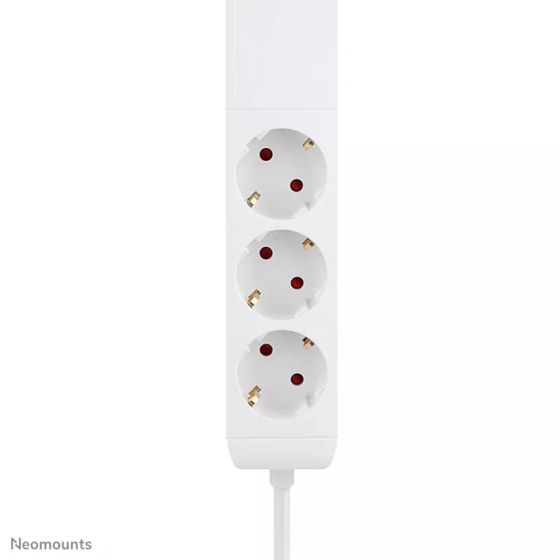Neomounts DS22-840WH6 galda kontaktligzda ar skavu un USB-C un USB-A pieslēgvietām – ātra uzlāde