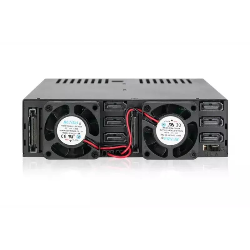 Disk Array Icy Dock MB326SP-B 0 TB Rack 1U Melns