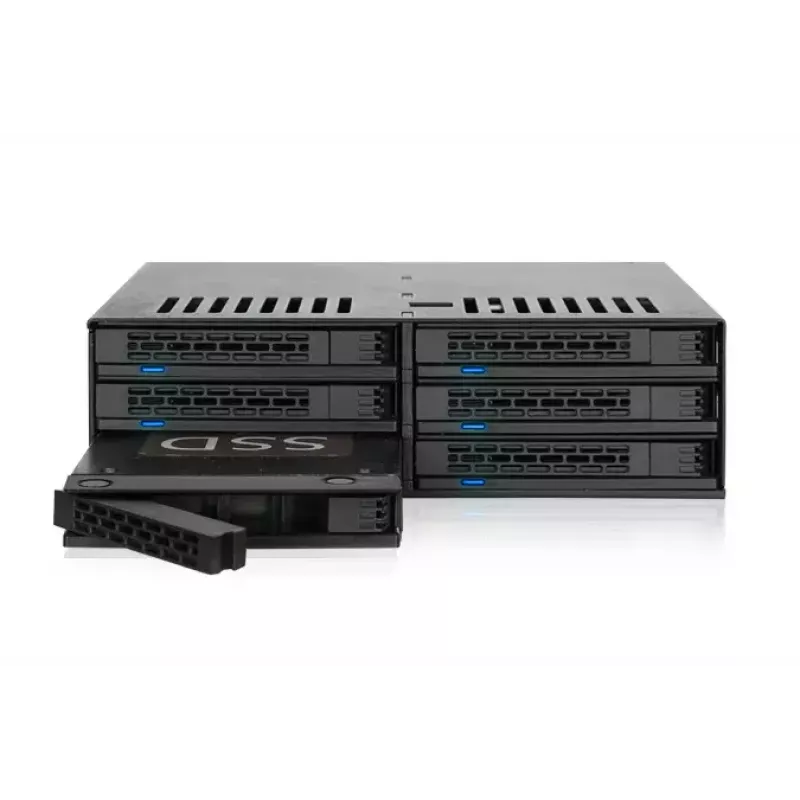 Disk Array Icy Dock MB326SP-B 0 TB Rack 1U Melns