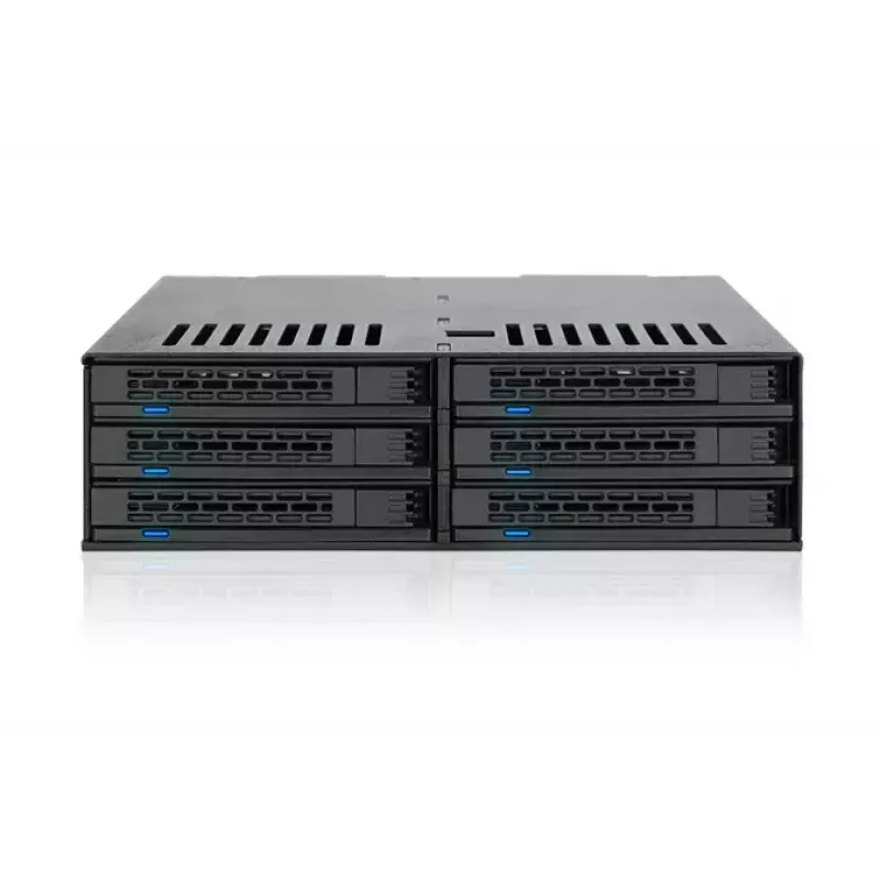 Disk Array Icy Dock MB326SP-B 0 TB Rack 1U Melns