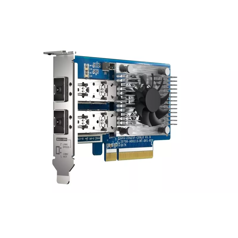QNAP QXG-25G2SF-CX6 tīkla karte, iekšējā optiskā, 25000 Mbit/s