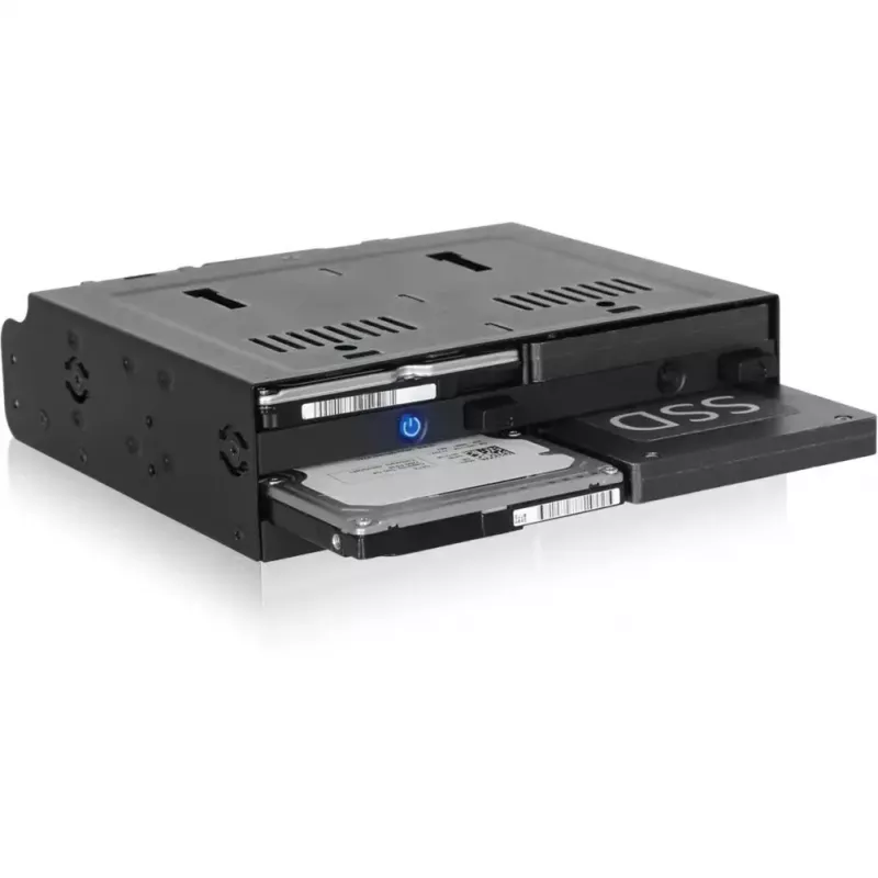 Noņemams rāmis icy dock MB014SP-B R1 Melns — 1x 3.5 collu SATA diska nodalījums, karstās nomaiņas saderīgs