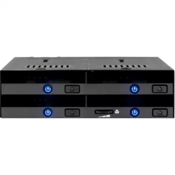 Noņemams rāmis icy dock MB014SP-B R1 Melns — 1x 3.5 collu SATA diska nodalījums, karstās nomaiņas saderīgs