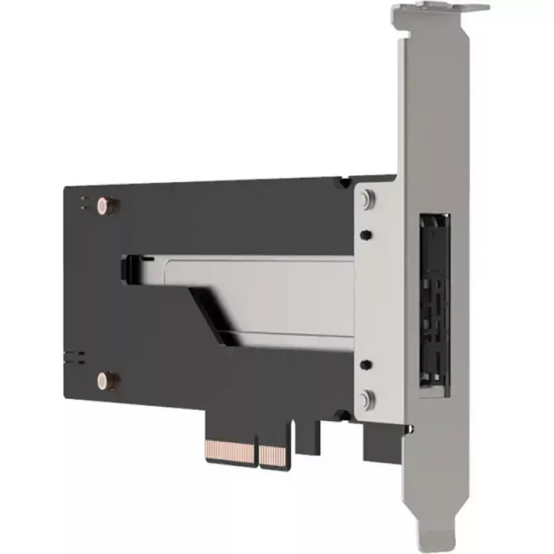 PCIe NVMe M.2 adaptera karte icy dock MB840M5P-B, melna/sudraba