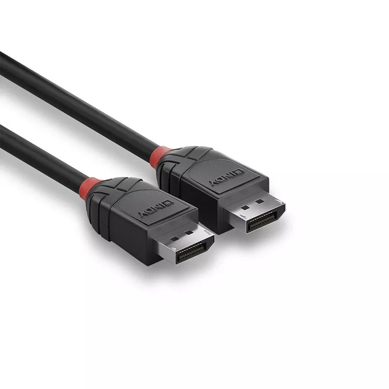 Lindy 1m DisplayPort 1.2 kabelis, Melns Line