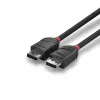 Lindy 1m DisplayPort 1.2 kabelis, Melns Line