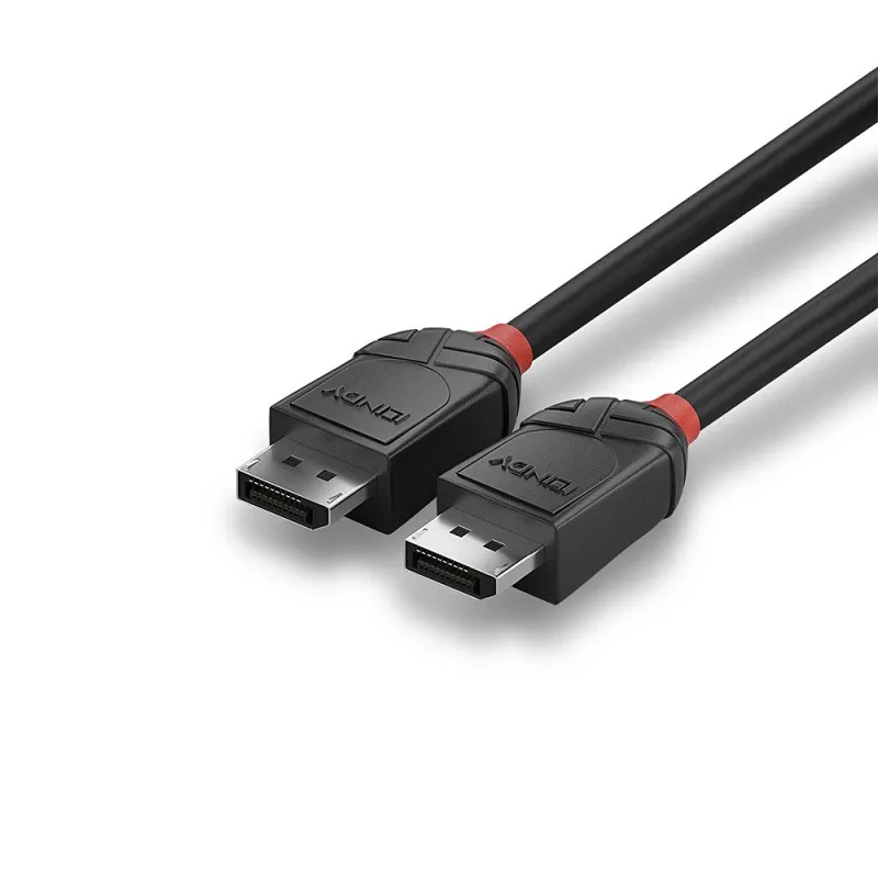 Lindy 1m DisplayPort 1.2 kabelis, Melns Line