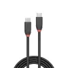 Lindy 1,5m USB 3.2 Type C uz C kabelis, 20Gbps, Melns Line