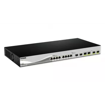 D-Link DXS-1210-12SC/E tīkla slēdzis Pārvaldāms L2 10G Ethernet (100/1000/10000) 1U Melns, Sudrabs