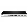 D-Link DXS-1210-12SC/E tīkla slēdzis Pārvaldāms L2 10G Ethernet (100/1000/10000) 1U Melns, Sudrabs