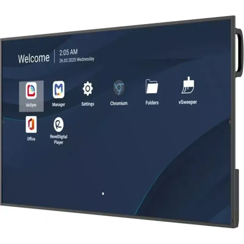 Komerciālais 50 collu 4K LCD displejs VIEWSONIC CDE5014-2C, 3840×2160, 500 cd/m², Android 14, Wi‑Fi, 24/7