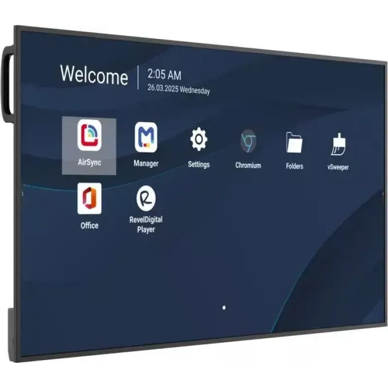 Komerciālais 50 collu 4K LCD displejs VIEWSONIC CDE5014-2C, 3840×2160, 500 cd/m², Android 14, Wi‑Fi, 24/7