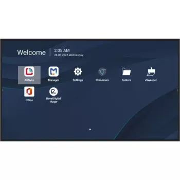 Komerciālais 50 collu 4K LCD displejs VIEWSONIC CDE5014-2C, 3840×2160, 500 cd/m², Android 14, Wi‑Fi, 24/7